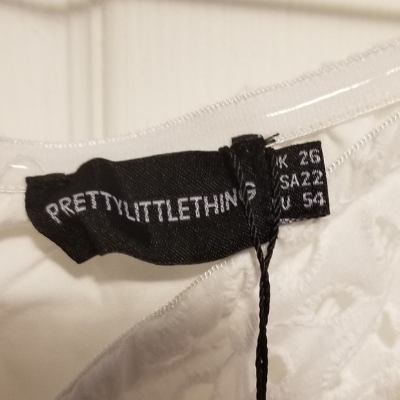 NWT Prettylittlething Dress Women's  Size 22 Color White - Picture 4 of 10